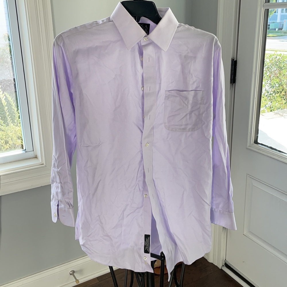 Light Purple Dress Shirt Jos A Bank (16-33)